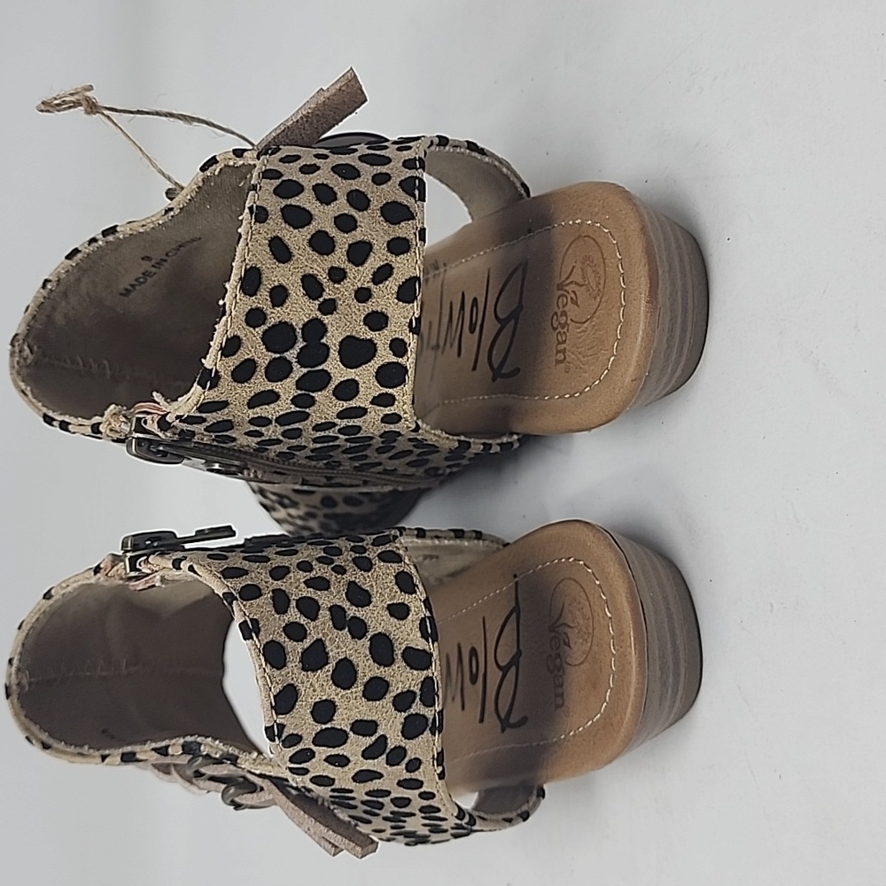 Blowfish Women's Tan and Black SANDALS BLU MOON ONE  Size 10 Left - Picture 4 of 6